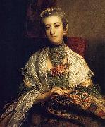 Sir Joshua Reynolds Portrait of Caroline Fox Spain oil painting artist